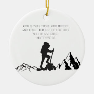 Matthew 5:6 Scripture Christmas Ornament
