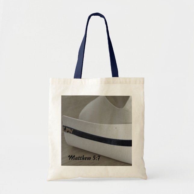 Matthew 5:7 Nursing cap Tote (Front)