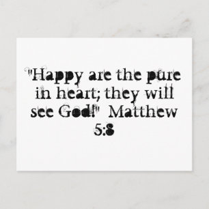 Matthew 5:8 Postcard