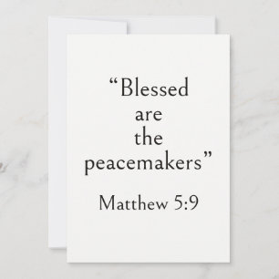 Matthew 5:9 Bible Verse, Scripture for Peace, Card