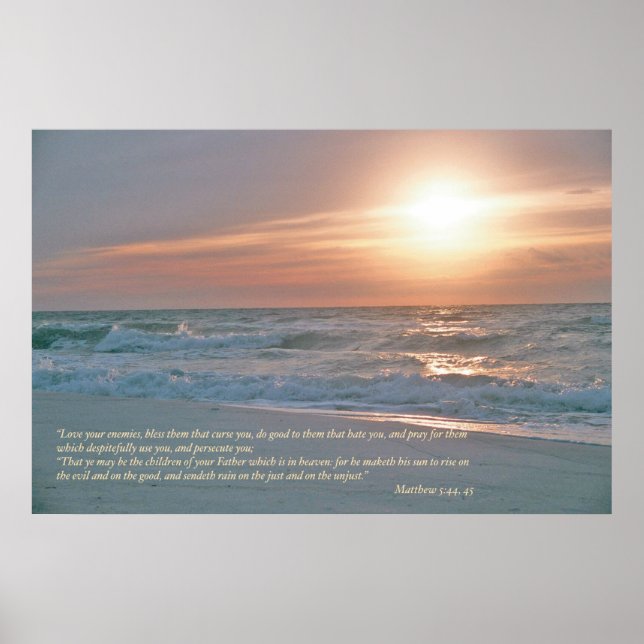 Matthew 5 Scripture Poster Print (Front)