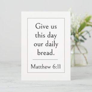 Matthew 6:11 Bible Verse, Encouraging Scripture Invitation