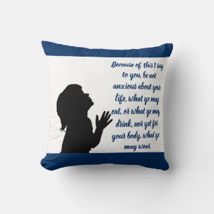 Matthew 6:25 Bible Verse - Pillow