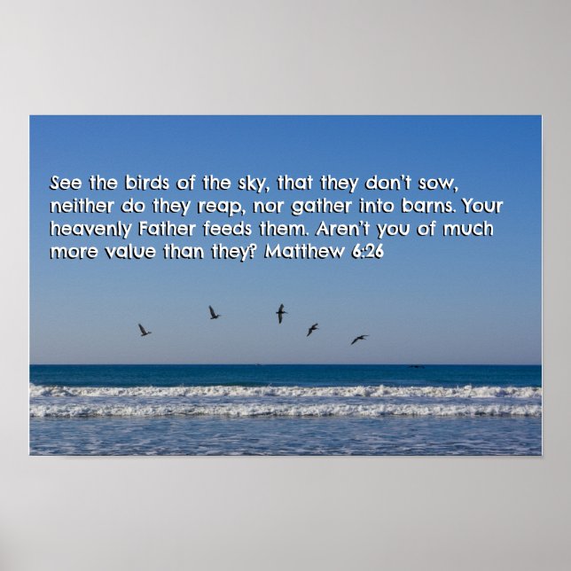 Matthew 6:26 poster (Front)