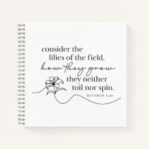 MATTHEW 6:28 Journal