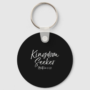 Matthew 6_33 Christian Bible Verse Quote Gift King Key Ring