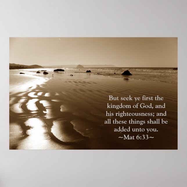 Matthew 6:33 poster (Front)