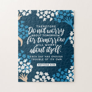 Matthew 6:34 Bible Verse Jigsaw Puzzle