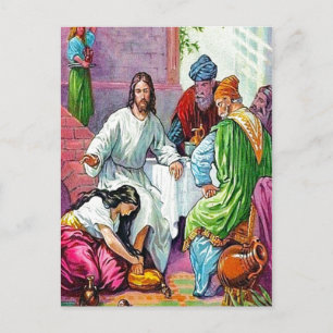 Matthew 7:36-50 Jesus Forgives a Woman's Sins post Postcard