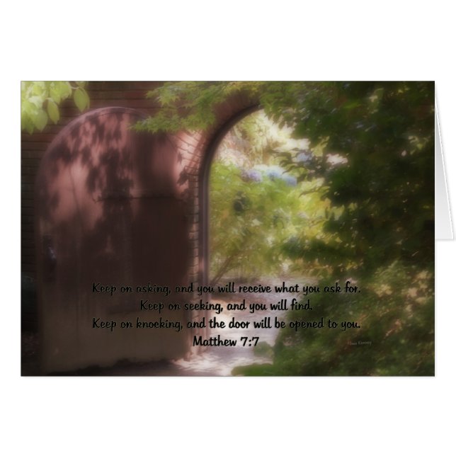 Matthew 7:7 (Front Horizontal)