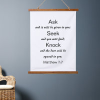 Matthew 7:7 Ask Seek Knock Bible Verse