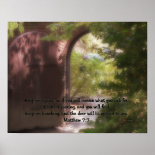 Matthew 7:7 poster