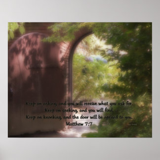 Matthew 7:7 poster