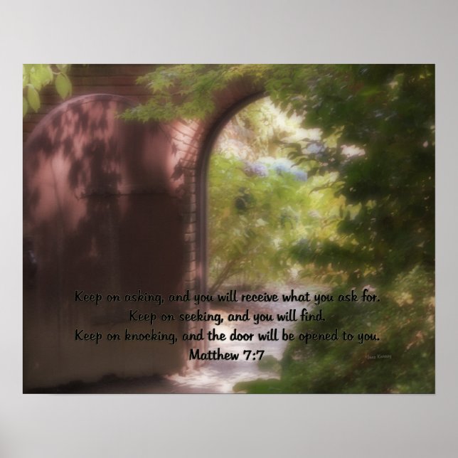 Matthew 7:7 poster (Front)
