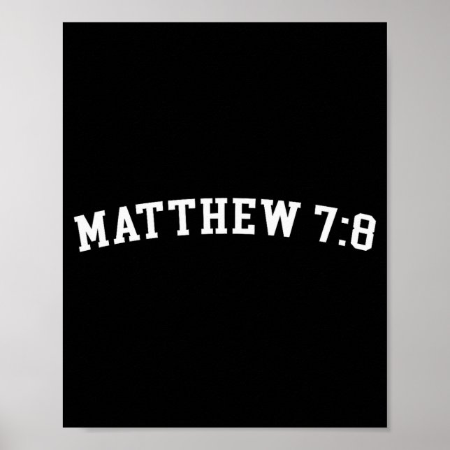 Matthew 7_8  poster (Front)