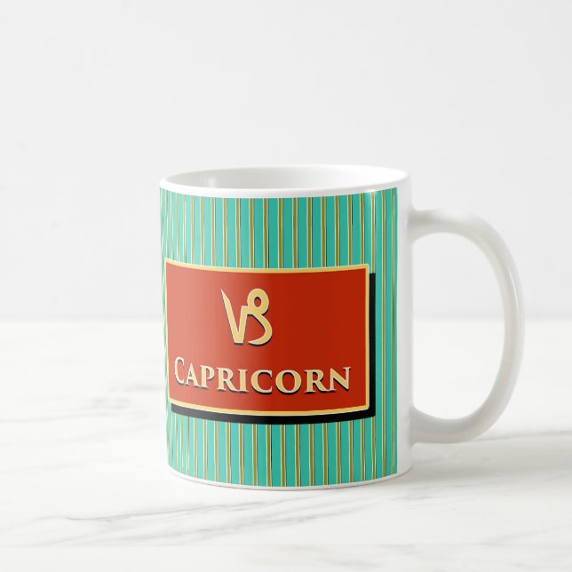Matthew Capricorn Modern Retro Coffee Mug (Right)