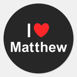 Matthew Classic Round Sticker