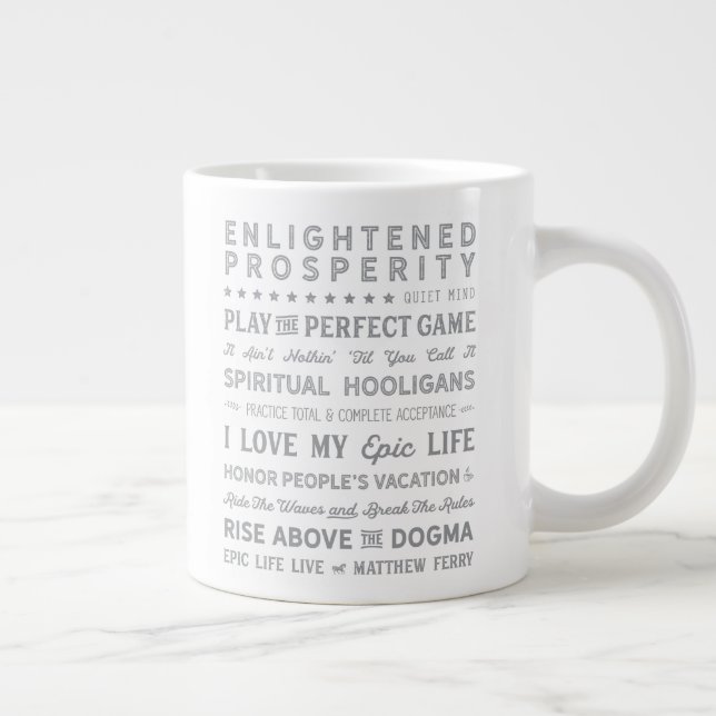 Matthew Ferry Words of Wisdom Large Coffee Mug (Right)
