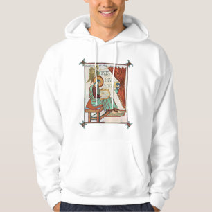 Matthew From Lindisfarne Medieval Manuscript Hoodie