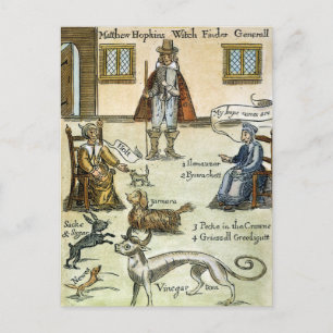 Matthew Hopkins (D 1647) Postcard