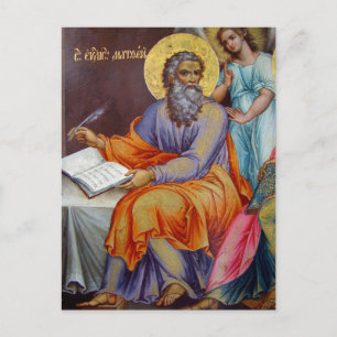 Matthew the Evangelist Orthodox Christian Icon Postcard
