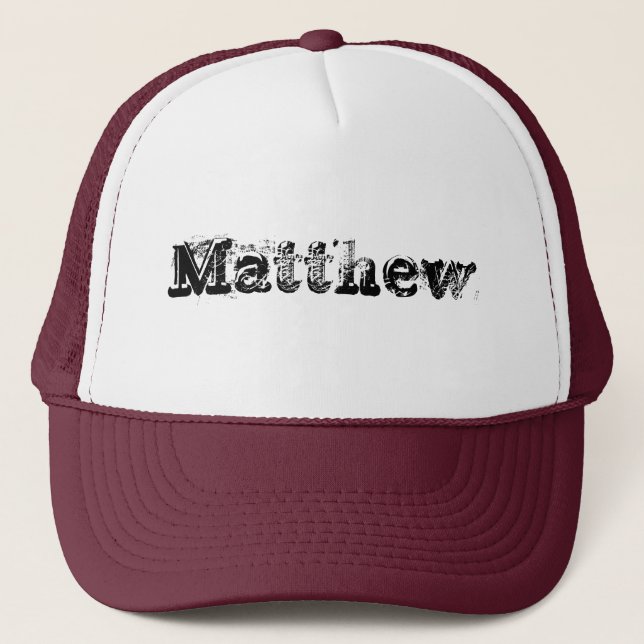 Matthew Trucker Hat (Front)