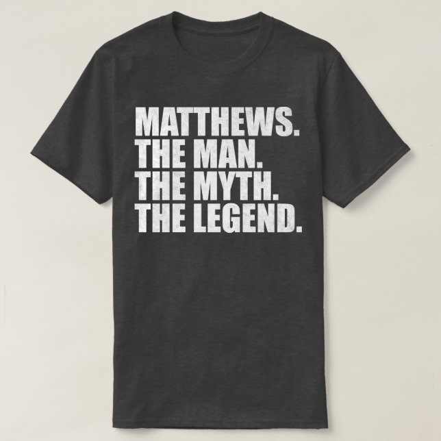 MatthewsMatthews Family name Matthews last Name Ma T-Shirt (Design Front)