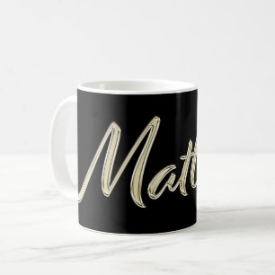 Matthias Name whitegold Tasse Teetasse Kaffeetasse Coffee Mug