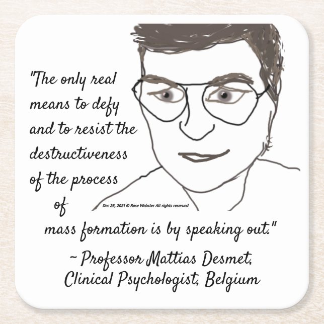 Mattias Desmet Wisdom Coasters by RoseWrites  (Front)