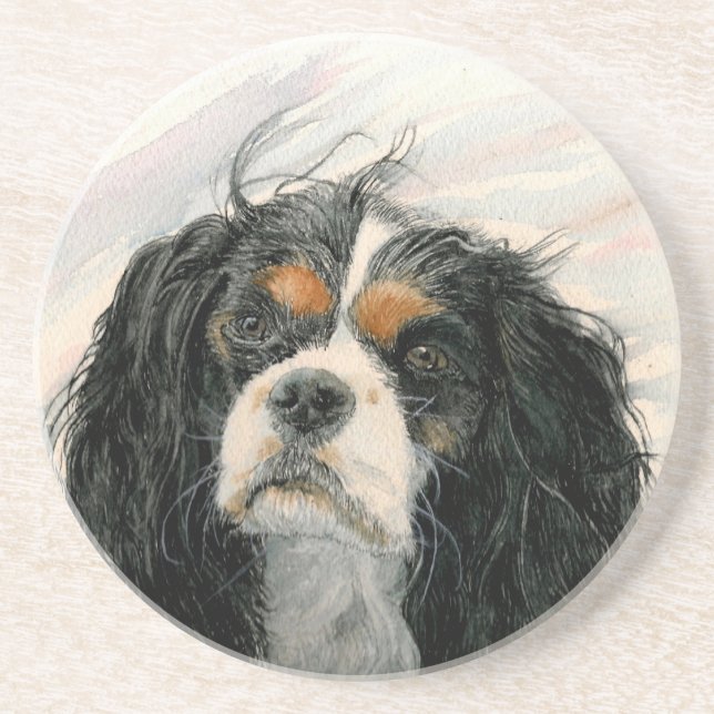 Mattie the King Charles Cavalier Coaster (Front)