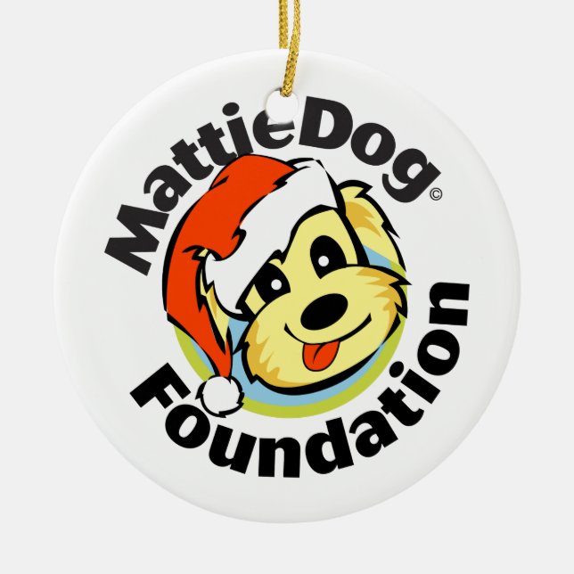 MattieDog Ornament (Front)