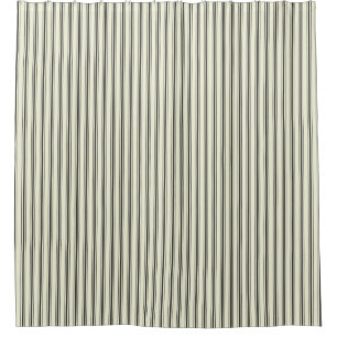 Mattress Ticking Shower Curtain