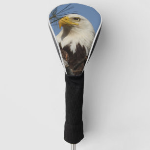Mature Bald Eagle Close Up Head   Golf Head Cover