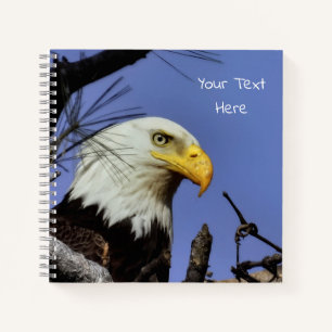 Mature Bald Eagle in Nest *Personalise*  Notebook