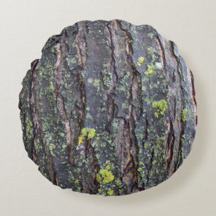 Mature Tree Bark Round Cushion