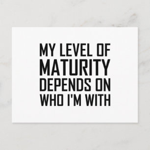 Maturity Level Postcard