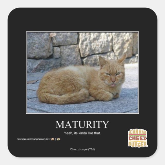 Maturity Square Sticker (Front)