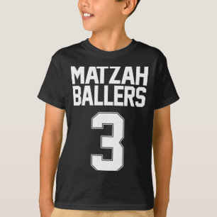 Matzah baller 3 funny jewish basketball team matzo T-Shirt