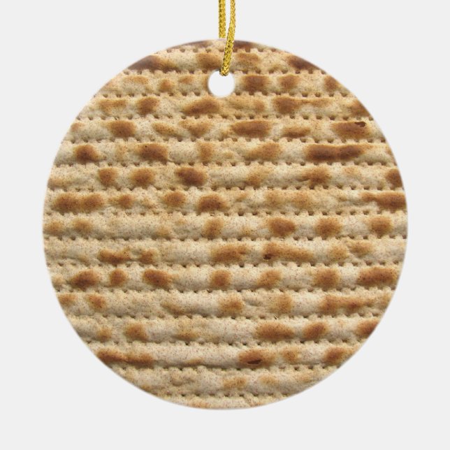 Matzah biscuit flatbread ornament / decoration (Front)