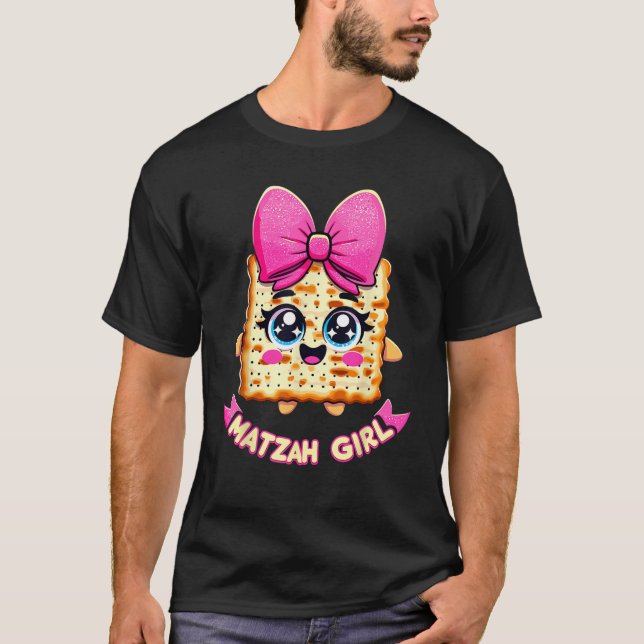 Matzah Girl Afikoman Happy Passover  T-Shirt (Front)