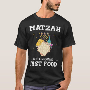 Matzah The Original Fast Food Passover Jewish Sede T-Shirt
