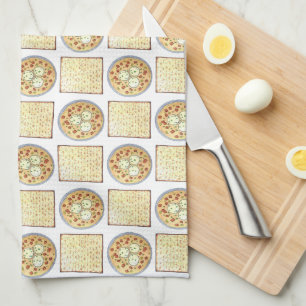Matzo Ball Soup Matzah Flatbread Passover Cuisine Tea Towel