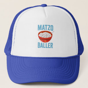 Matzo Baller Funny Baseball Hanukkah Holiday Gift  Trucker Hat