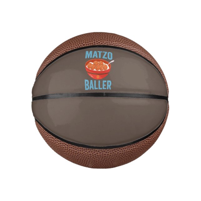 Matzo Baller Funny Basketball Hanukkah Gift  (Front)
