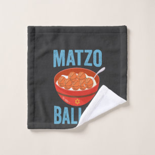 Matzo Baller Funny Basketball Hanukkah Gift  Wash Cloth