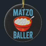 Matzo Baller Funny Golf Hanukkah Holiday Gift  Ceramic Tree Decoration<br><div class="desc">funny, hanukkah, jewish, jew, holiday, matzo, golf, birthday, gift, sport, </div>