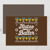 Matzo Baller Long Sleeve Funny Hanukkah Gifts