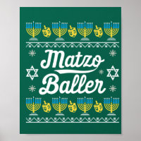 Matzo Baller Long Sleeve Funny Hanukkah Gifts