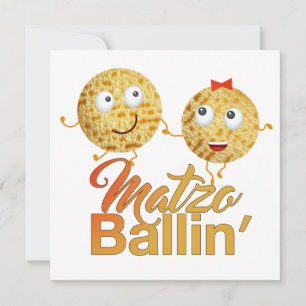 Matzo Ballin'. Passover Pesach Seder Invitation