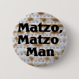 Matzo, Matzo Man 6 Cm Round Badge
